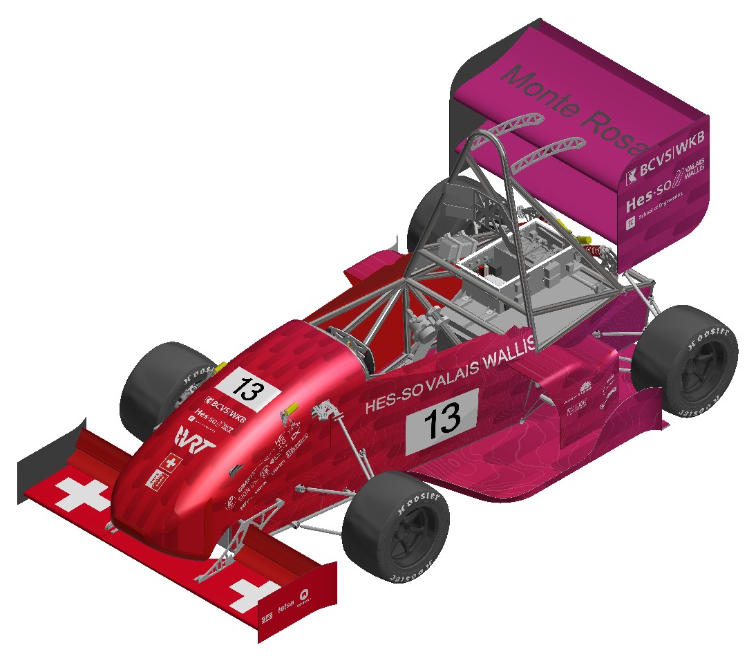 CAD render of the 2026 car