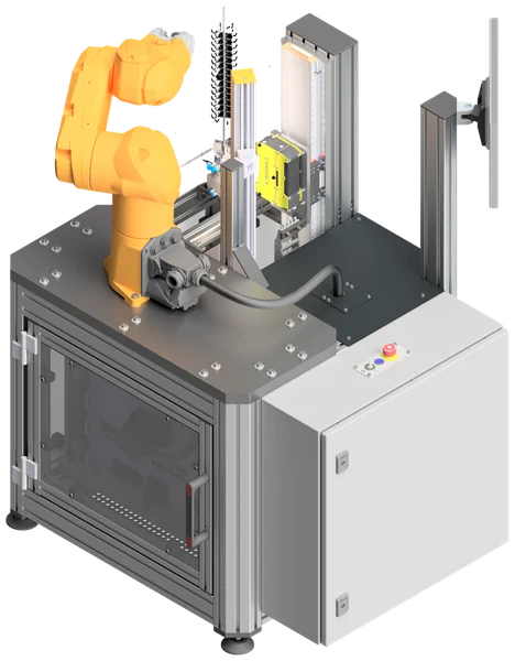 3D model of the watchmaking machine I designed at Alps Automation